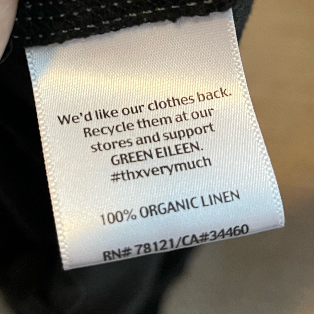 Eileen Fisher organic linen tank top shirt size XS - Picture 4 of 6